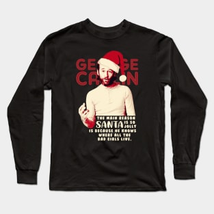 George Carlin Funny Christmas Long Sleeve T-Shirt